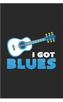 I got blues: 6x9 Blues - blank with numbers paper - notebook - notes