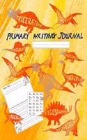 Primary Writing Journal: Primary Story Journal for dinosaur lovers. Glossy cover. Dotted midline and picture space, 8.5 x 11in,100 pages. Great addition to your dinosaur bir