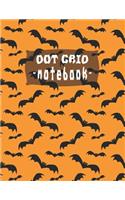 Dot Grid Notebook: Large (8.5 x 11 inches) - 100 Dotted Pages Bat Halloween themed Dotted Notebook/Journal Matte Cover Paperback
