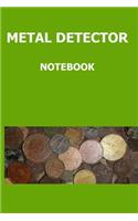 Metal detector notebook