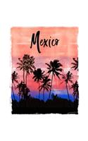 Mexico: Mexican Holiday Christmas Notebook With Lined College Ruled Paper For Taking Notes. Stylish Tropical Travel Journal Diary 5 x 8 Inch Soft Cover. For