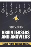 Brain Teasers And Answers: Linesweeper Puzzles - Large Print For Fun Travel(3 Brain Teaser Books)