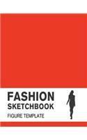 Fashion Sketchbook with Figure Template: Fashion Sketchpad with lightly drawn Large Croquis for Fashion Designers(5 Fashion Models)