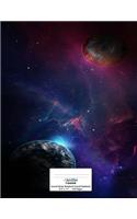 Cornell Notes Notebook: 8.5"x11" 120 page, Cornell Notebook: Space Fantasy Cover Design