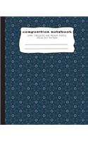 Composition Notebook: Dark Turquoise and Medium Purple Polka Dot Pattern: Composition Journal with Dark Turquoise and Medium Purple Polka Dot Pattern with Wide Ruled Pape