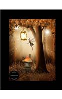Fairy Composition Notebook: Garden Lights Meadows Wand Dust School Home Office Student Teacher - 100 Page - Wide Ruled - 7.44" x 9.69"
