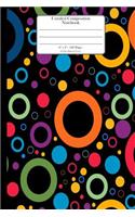 Unruled Composition Notebook. 6" x 9". 120 Pages. Circles Pattern Cover