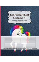 Schreiblernheft Lineatur 1
