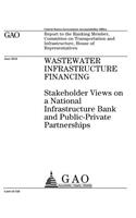 Wastewater infrastructure financing