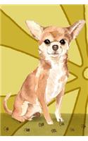 Bullet Journal Notebook for Dog Lovers, Chihuahua Sitting Pretty 8: 162 Numbered Pages with 150 Dot Grid Pages, 6 Index Pages and 2 Key Pages for Journaling, Writing, Planning and Doodling, for Women, Men, Kids, Easy