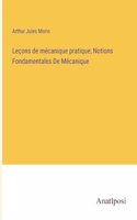 Leçons de mécanique pratique; Notions Fondamentales De Mécanique