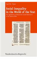 Social Inequality in the World of the Text: The Significance of Ritual and Social Distinctions in the Hebrew Bible