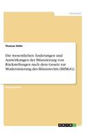 Die wesentlichen Änderungen und Auswirkungen der Bilanzierung von Rückstellungen nach dem Gesetz zur Modernisierung des Bilanzrechts (BilMoG)