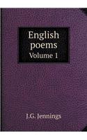 English Poems Volume 1