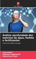 Análise aprofundada das matrizes de água, fosfato e fertilizantes