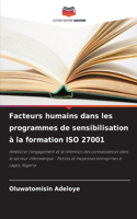 Facteurs humains dans les programmes de sensibilisation à la formation ISO 27001