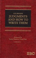 Eastern Book Company's Judgments and How to Write Them by S. D. Singh