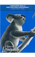 Language Skills and Writing Assessment, Grade 2: Teacher's Edition