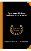 Repertory to Hering's Condensed Materia Medica