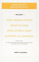 Social Security Legislation 2018/19 Volume 1