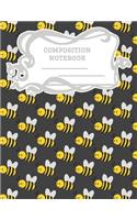 Composition Notebook: A 8.5x11 Inch Matte Softcover Paperback Notebook Journal With 120 Blank Lined Pages -Handwriting Paper- Geometric Pattern Yellow Orange Horizontal P