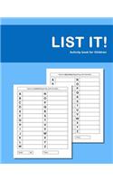 List it! Activity Book For Children