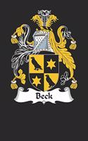 Beck: Beck Coat of Arms and Family Crest Notebook Journal (6 x 9 - 100 pages)