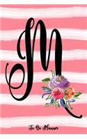 Monogram M Notebook