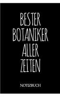 Bester Botanker Aller Zeiten Notizbuch: A5 auf 120 Seiten I kariert I Skizzenbuch I super zum Zeichnen oder notieren I Geschenkidee für die Liebsten I Format 6x9 I Geschenk