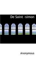 de Saint -Simon