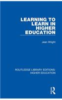 Learning to Learn in Higher Education