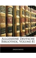 Allgemeine Deutsche Bibliothek, Ein Und Achtzigster Band