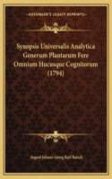 Synopsis Universalis Analytica Generum Plantarum Fere Omnium Hucusque Cognitorum (1794)