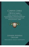 Corpus Juris Opificiarii