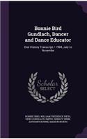 Bonnie Bird Gundlach, Dancer and Dance Educator