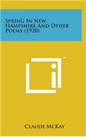 Spring in New Hampshire and Other Poems (1920)