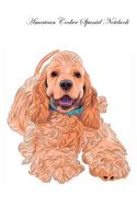 American Cocker Spaniel Notebook Record Journal, Diary, Special Memories, to Do List, Academic Notepad, and Much More