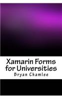 Xamarin Forms for Universities