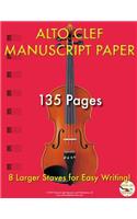 Alto Clef Manuscript Paper