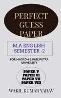 Perfect Guess Paper M.a English Semester -2
