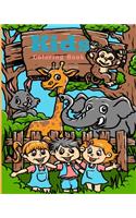 Large Print Color Kids Coloring Book