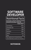 Nutritional Facts Software Developer Awesome Notebook