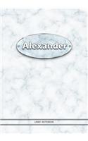 Alexander - Lined Notebook