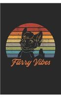 Furry Vibes: Retro Furry Fandom Notizbuch / Tagebuch / Heft mit Punkteraster Seiten. Notizheft mit Dot Grid, Journal, Planer für Termine oder To-Do-Liste.