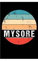 Mysore: 100 Seiten 6 'x 9' Travel Journal Notizbuch