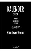 Kalender 2020 für Handwerker / Handwerkerin