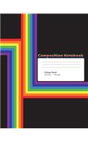 Modern Rainbow Composition Notebook