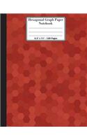 Hexagonal Graph Paper Notebook. 8.5" x 11". 120 Pages