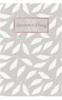 2018 - 2019 Academic Diary: Mid Year Planner 12 Months A5 Student Journal Horizontal Week to View Wo2p Boho White Feathers Rose Gold Cover