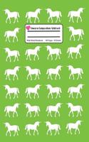 Unicorn Composition Notebook: Lime Green Wide Ruled, Student Teachers School Kids, 100 Pages, 7.44x9.69, Writing Journal